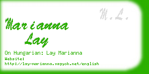 marianna lay business card